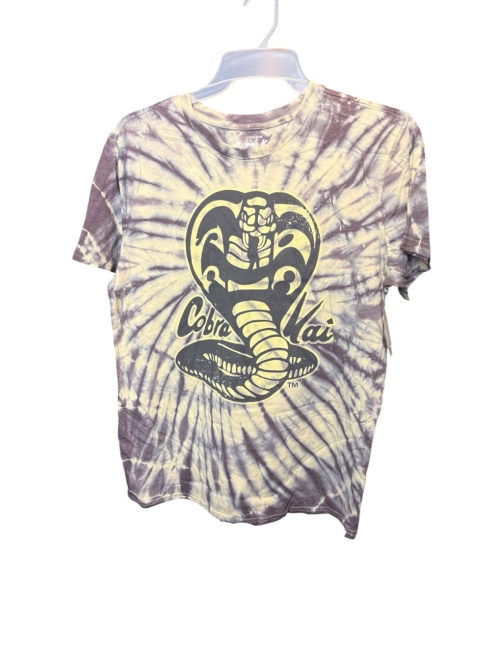 Fifth Sun Tie-Dye Cobra Kai T-Shirt - Purple and Yellow
